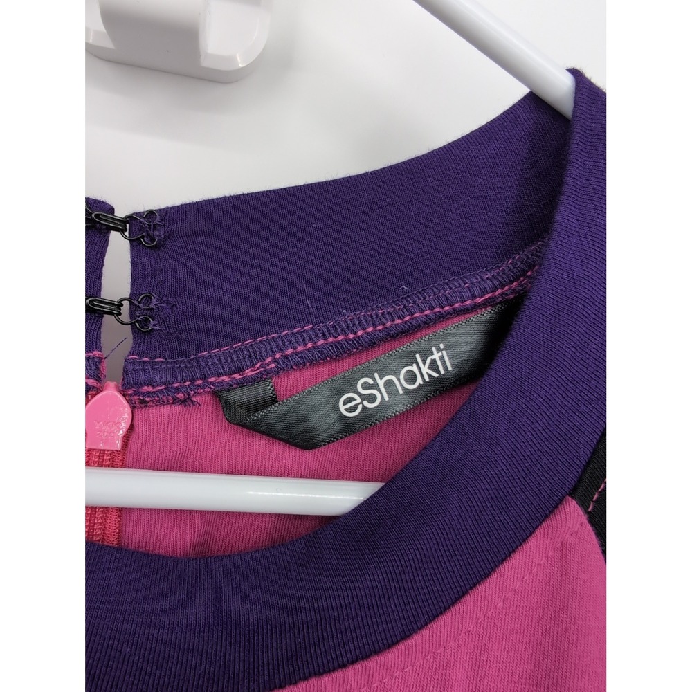 eShakti Dress Multicolor Colorblock Pleated Midi Womens Size Custom - Picture 2 of 5